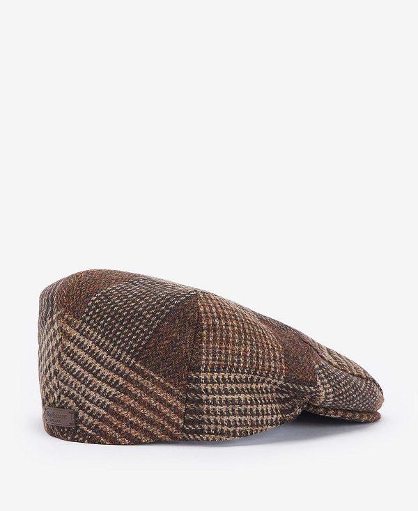 Barbour Deveron Tweed Flat Cap Brune | BABO89005