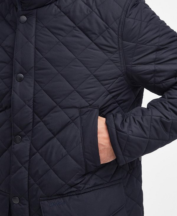 Barbour Devon Quilted Jacket Mørkeblå | BABO87368