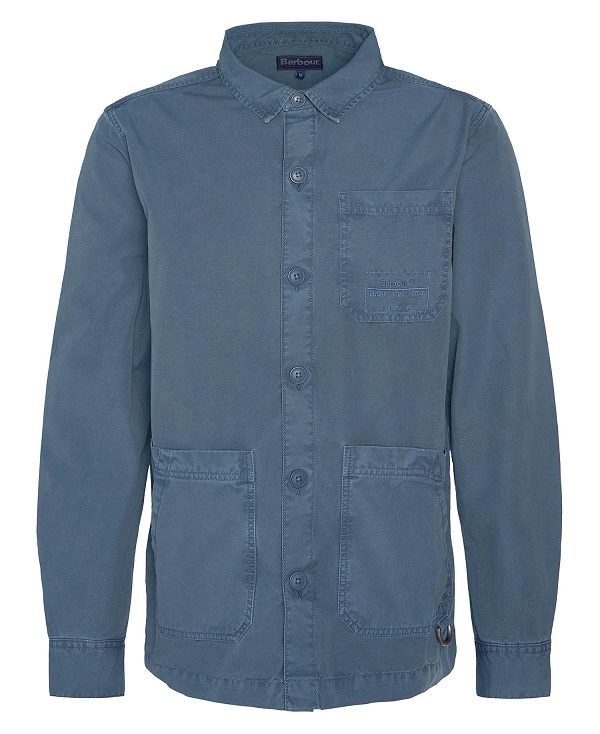 Barbour Dewsbury Overshirt Blå | BABO87988