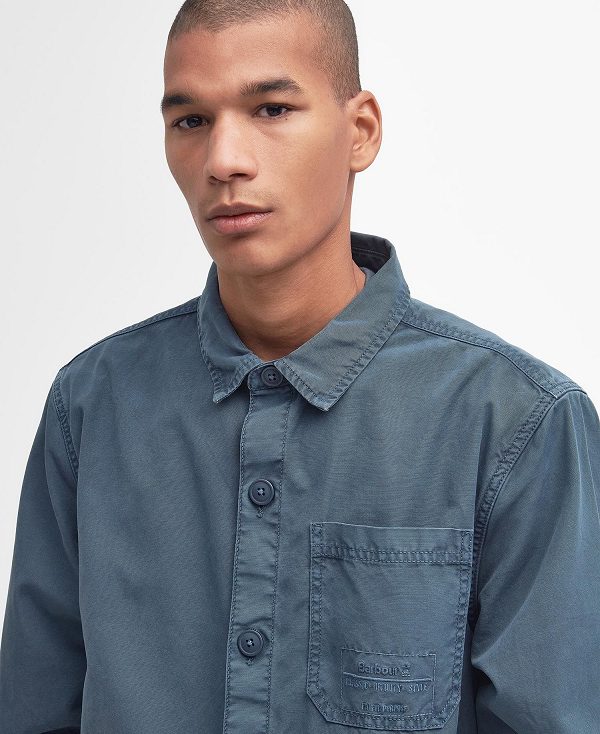 Barbour Dewsbury Overshirt Blå | BABO87988