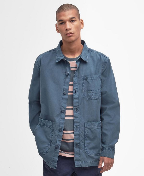 Barbour Dewsbury Overshirt Blå | BABO87988