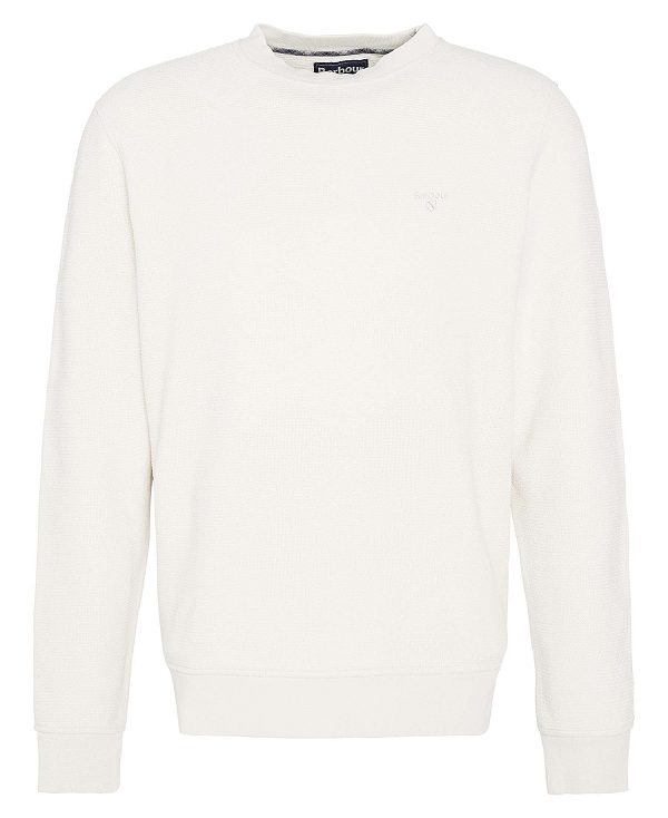 Barbour Diamond Sweatshirt Hvide | BABO88421