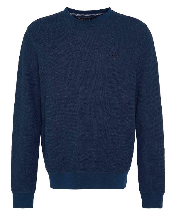 Barbour Diamond Sweatshirt Mørkeblå | BABO88483