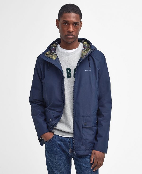 Barbour Domus Waterproof Jacket Mørkeblå | BABO87417