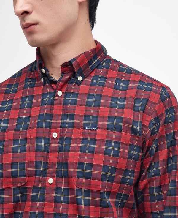 Barbour Dragon Tartan Shirt Rød | BABO87680