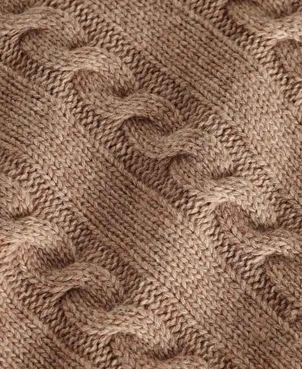 Barbour Duffle Cable-knit Jumper Beige | BABO88516