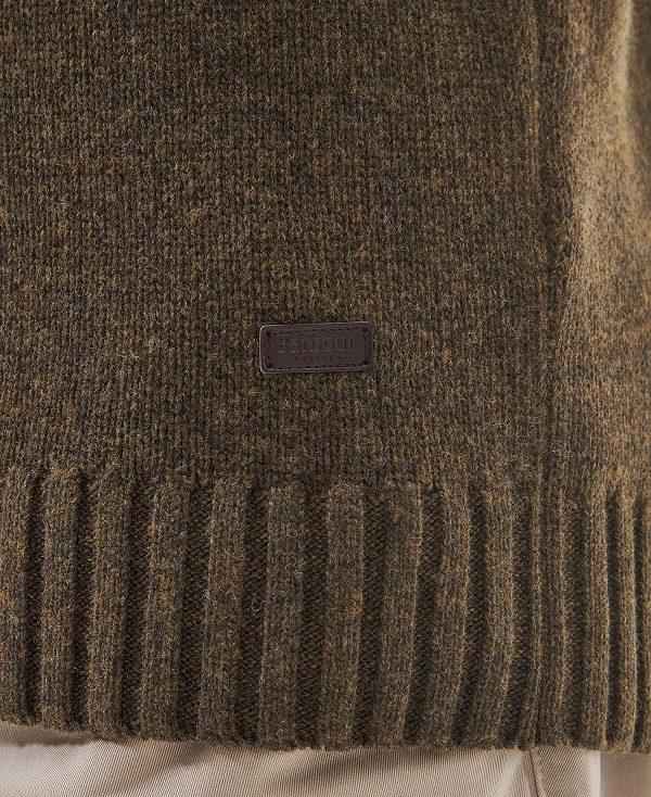 Barbour Duffle Cable-knit Jumper Grøn | BABO88511