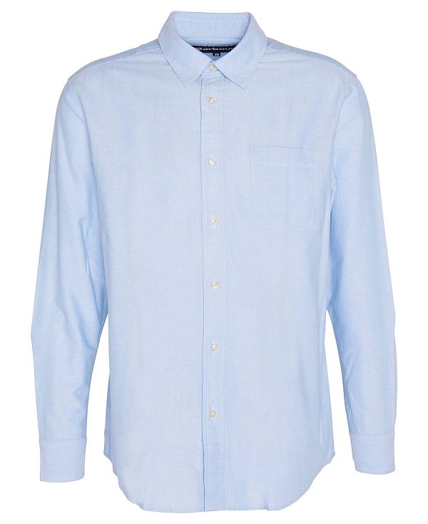 Barbour Dunand Oversized Long-sleeved Oxford Shirt Blå | BABO87928