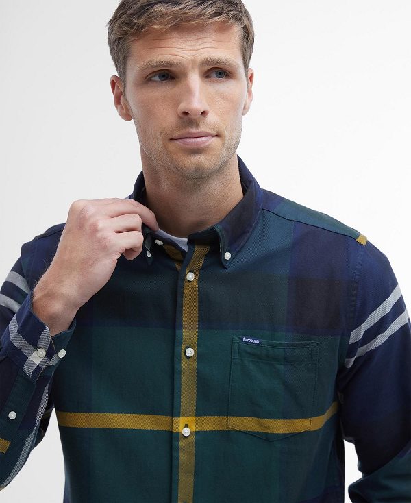 Barbour Dunoon Taillored Fit Shirt Flerfarvede | BABO87835