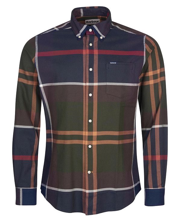 Barbour Dunoon Taillored Fit Shirt Flerfarvede | BABO87837