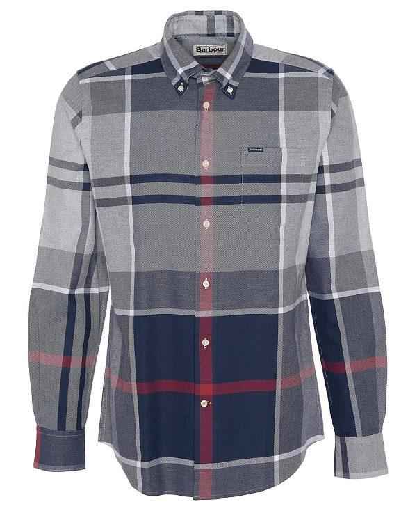 Barbour Dunoon Tailored Long-sleeved Shirt Blå | BABO87839