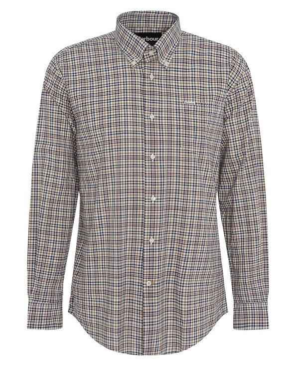 Barbour Durand Regular Long-sleeved Shirt Mørkebrune | BABO87727