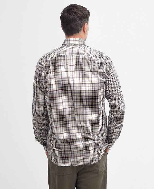 Barbour Durand Regular Long-sleeved Shirt Mørkebrune | BABO87727