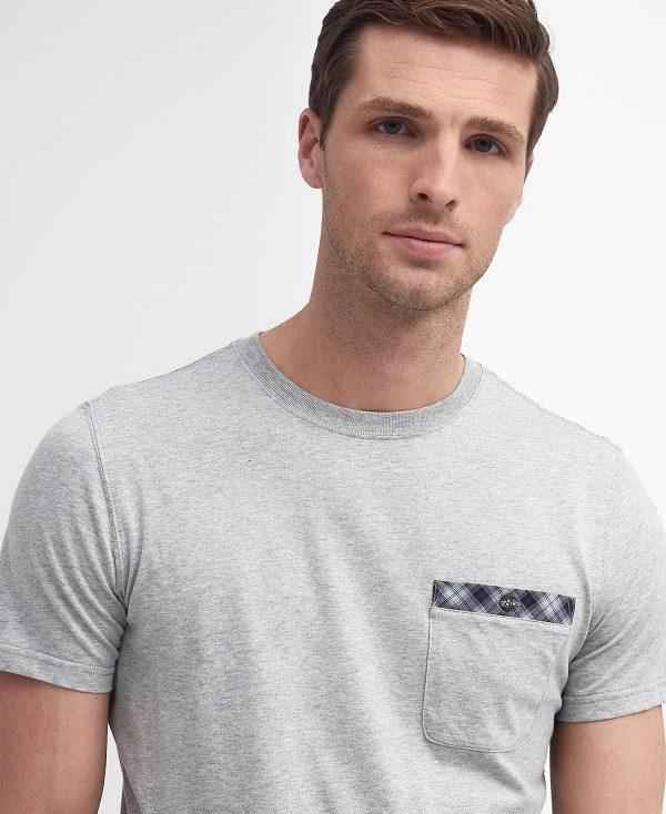 Barbour Durness Pocket T-shirt Grå | BABO88417