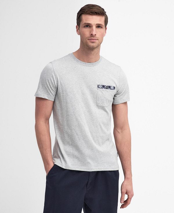 Barbour Durness Pocket T-shirt Grå | BABO88417