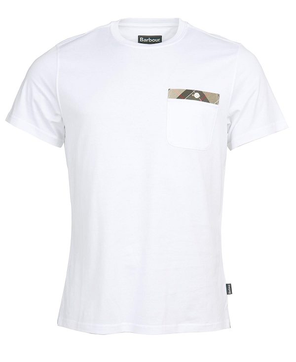 Barbour Durness Pocket T-shirt Rød | BABO88254