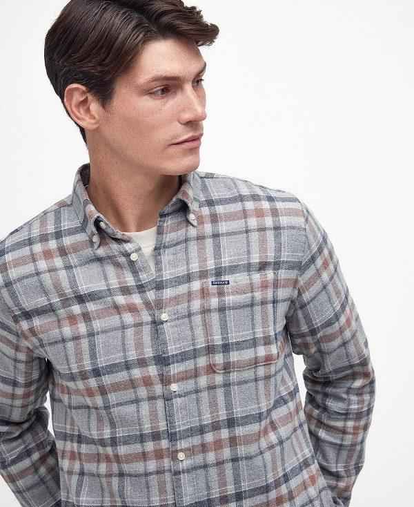 Barbour Eddleston Tailored Shirt Grå | BABO87658