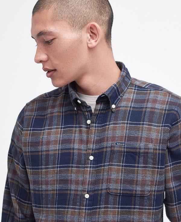 Barbour Eddleston Tailored Shirt Mørkeblå | BABO87659