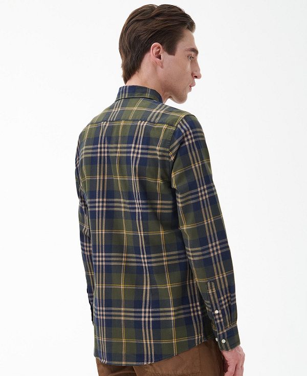 Barbour Edgar Tailored Shirt Grøn | BABO87874