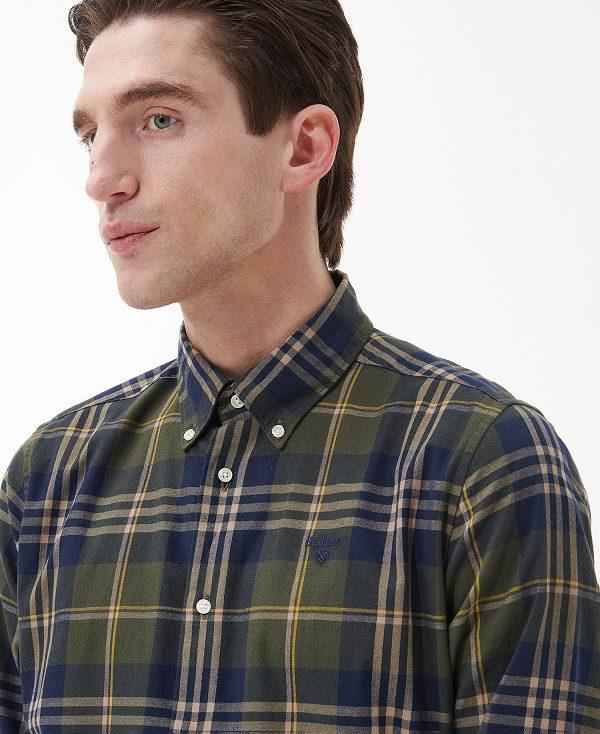 Barbour Edgar Tailored Shirt Grøn | BABO87874