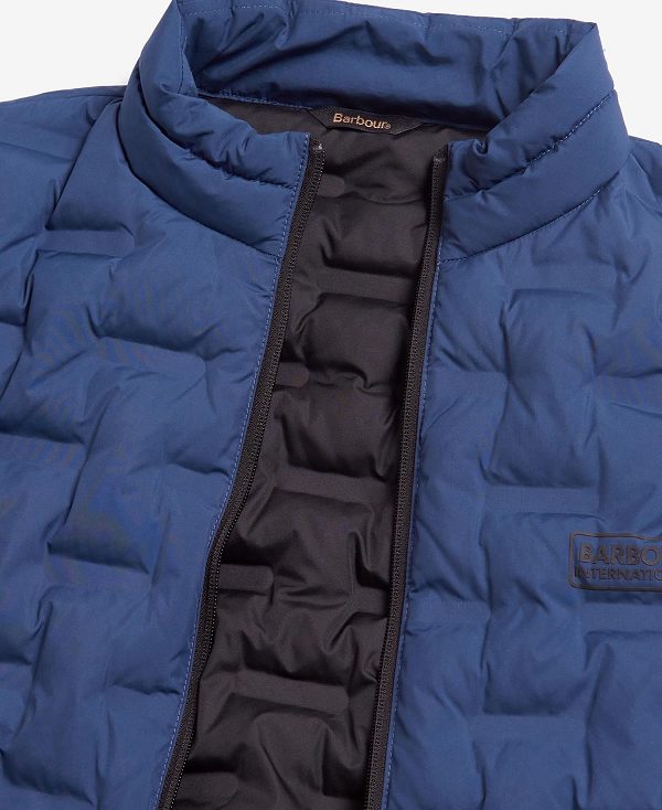 Barbour Edge Quilted Jacket Dyb Blå | BABO87332