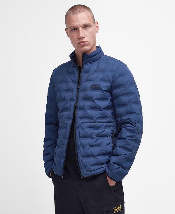 Barbour Edge Quilted Jacket Dyb Blå | BABO87332