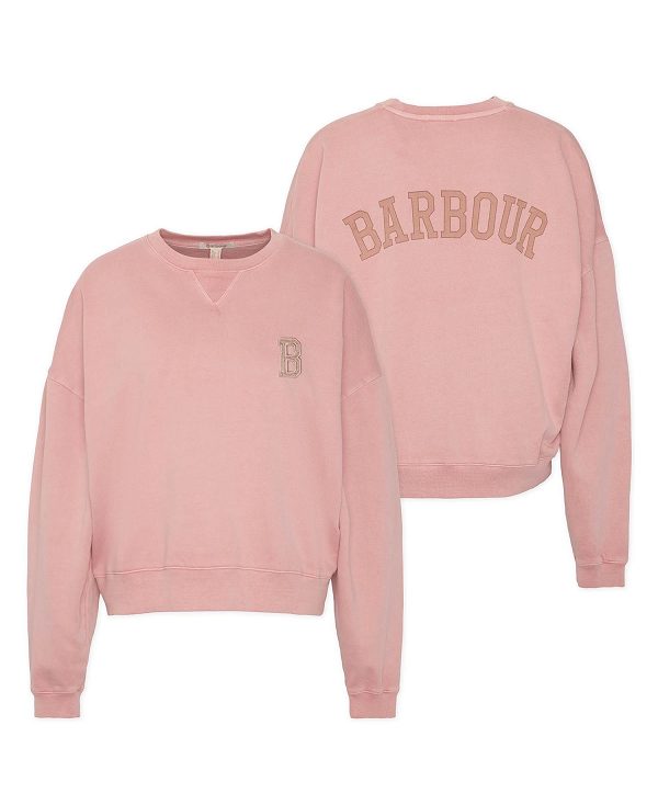 Barbour Elisha Logo Sweatshirt Lyserød | BABO89813