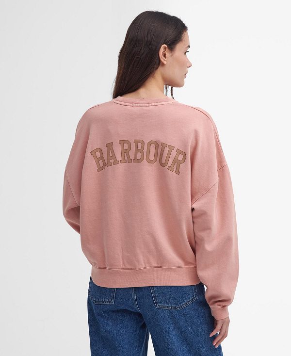 Barbour Elisha Logo Sweatshirt Lyserød | BABO89813