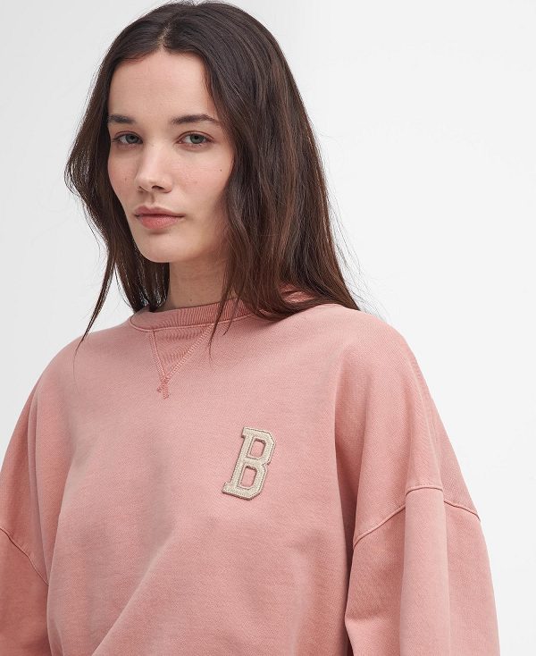 Barbour Elisha Logo Sweatshirt Lyserød | BABO89813