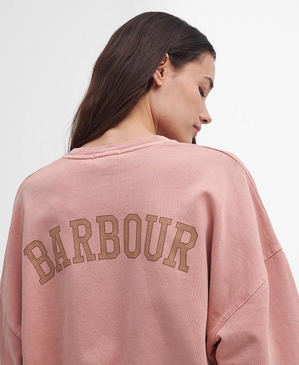 Barbour Elisha Logo Sweatshirt Lyserød | BABO89813