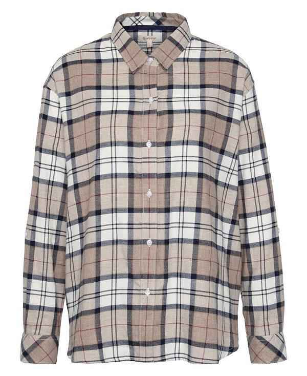 Barbour Elishaw Relaxed Long-sleeved Shirt Tartan | BABO89509