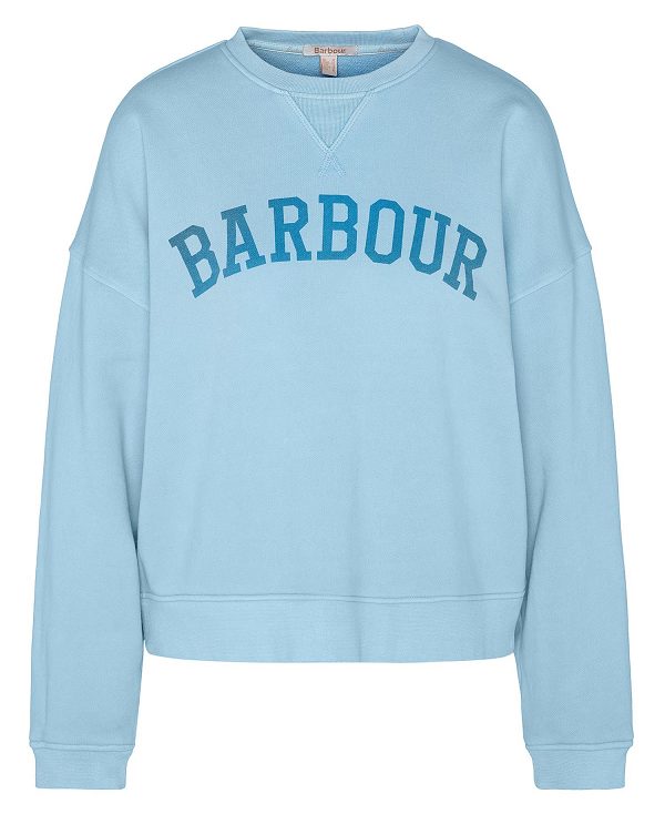 Barbour Ella Logo Sweatshirt Blå | BABO89799