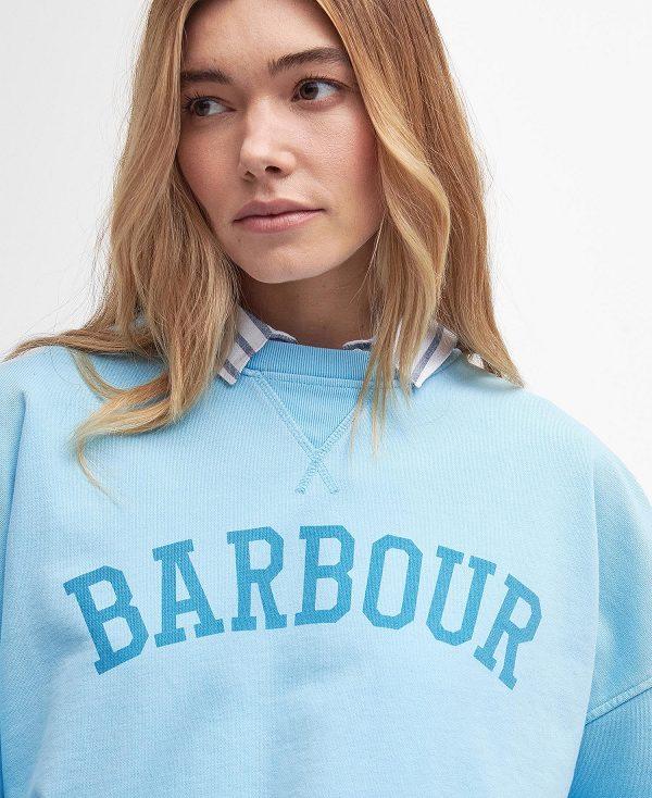 Barbour Ella Logo Sweatshirt Blå | BABO89799