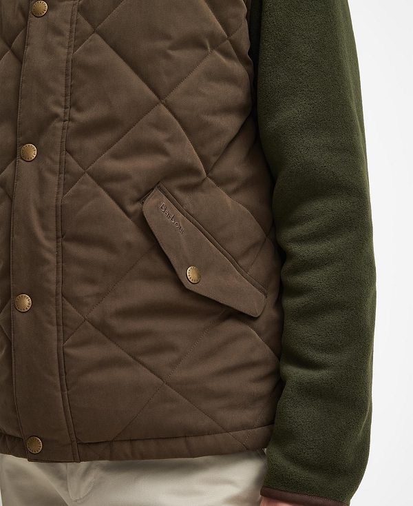 Barbour Elter Quilted Gilet Mørkeolivengrøn | BABO87565