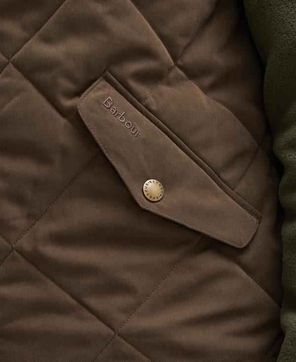 Barbour Elter Quilted Gilet Mørkeolivengrøn | BABO87565