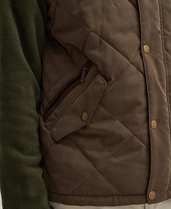 Barbour Elter Quilted Gilet Mørkeolivengrøn | BABO87565