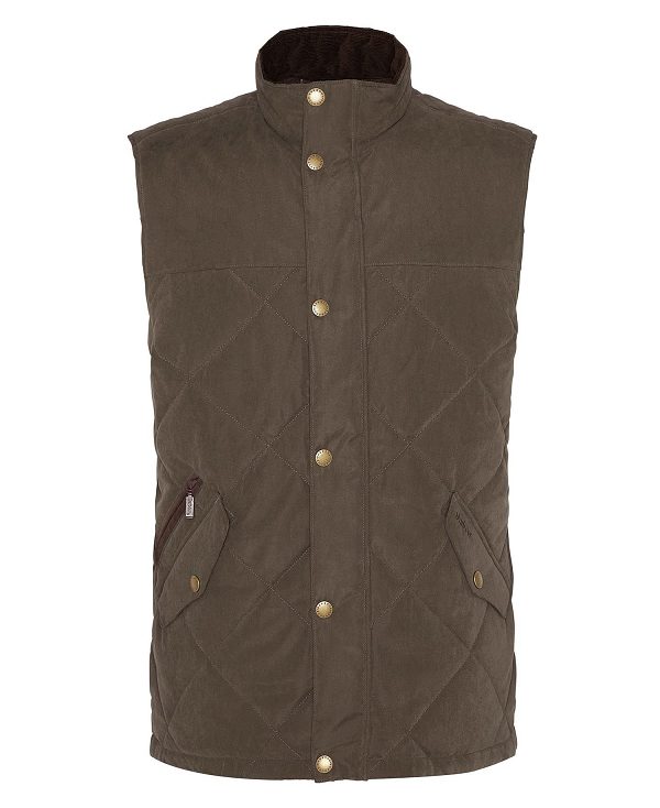 Barbour Elter Quilted Gilet Olivengrøn | BABO87566