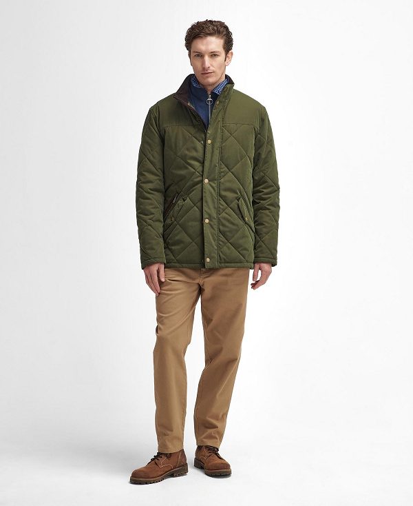 Barbour Elter Quilted Jacket Olivengrøn | BABO87370