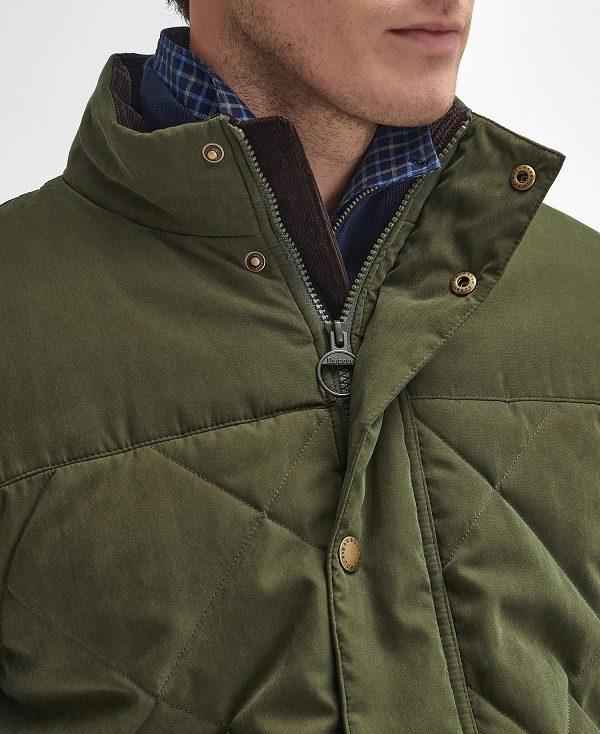 Barbour Elter Quilted Jacket Olivengrøn | BABO87370