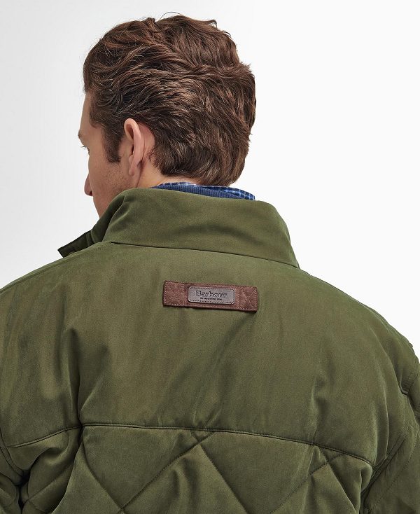 Barbour Elter Quilted Jacket Olivengrøn | BABO87370