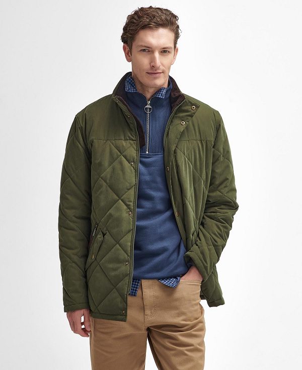 Barbour Elter Quilted Jacket Olivengrøn | BABO87370