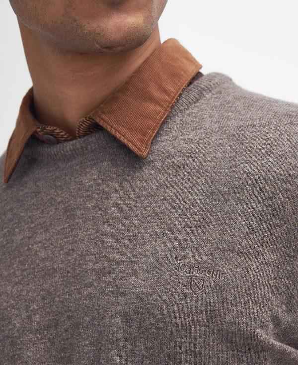 Barbour Essential Crew Neck Jumper Beige | BABO88653