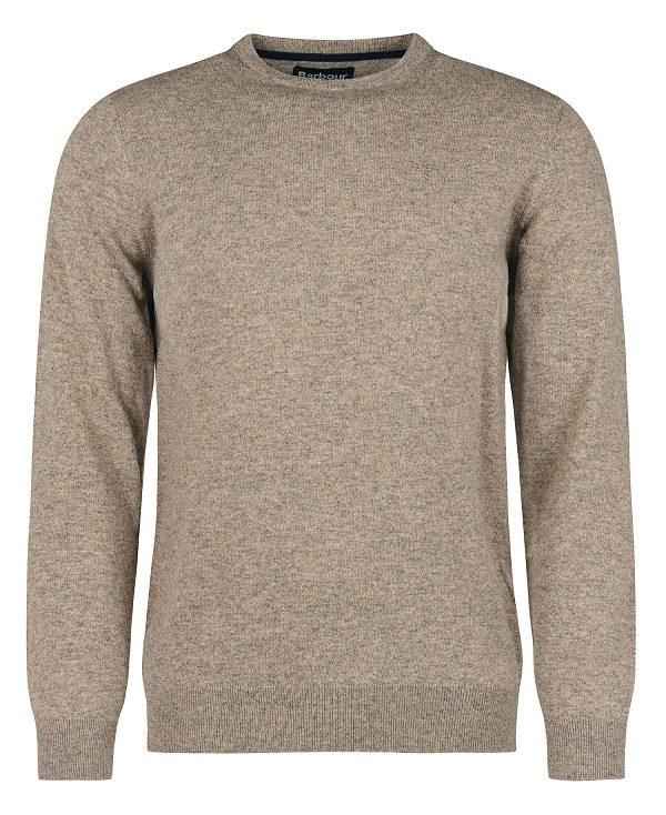 Barbour Essential Crew Neck Sweatshirt Beige | BABO88513