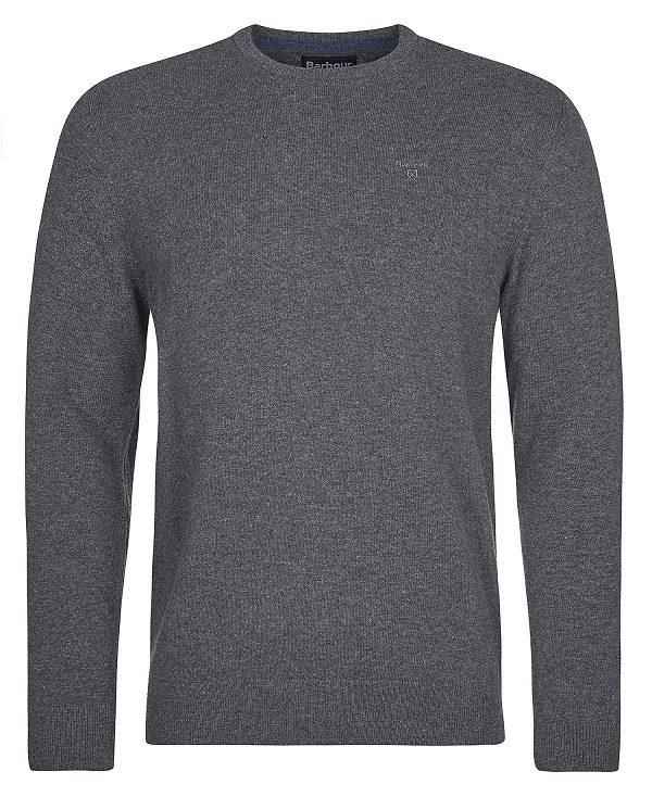 Barbour Essential Crew Neck Sweatshirt Grå | BABO88535