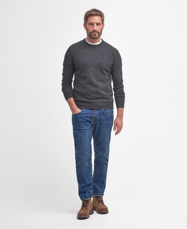 Barbour Essential Crew Neck Sweatshirt Grå | BABO88535