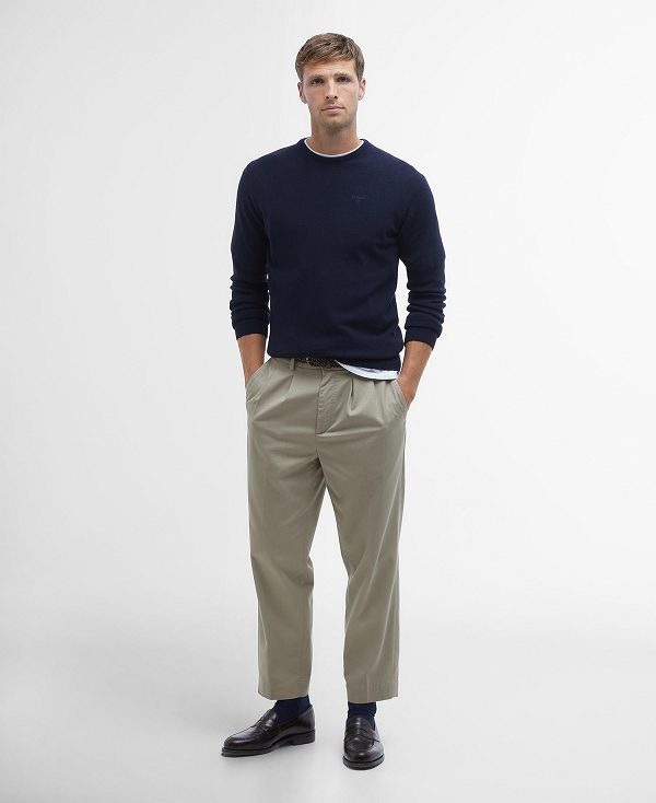 Barbour Essential Crew Neck Sweatshirt Grå | BABO88563