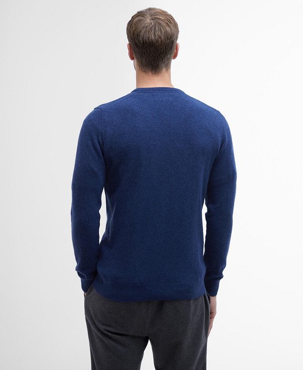 Barbour Essential Crew Neck Sweatshirt Lyseblå | BABO88545