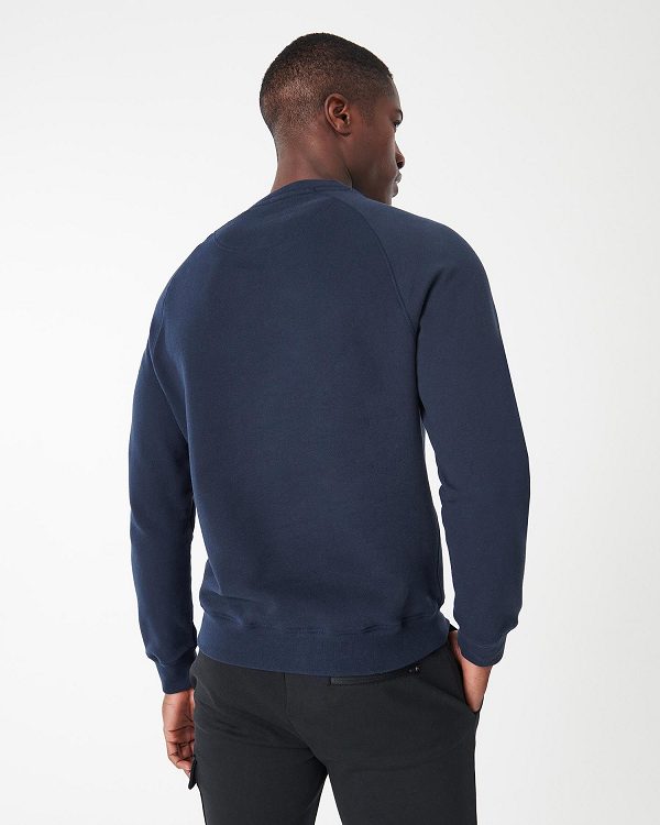 Barbour Essential Crew Sweat Mørkegrå | BABO88434