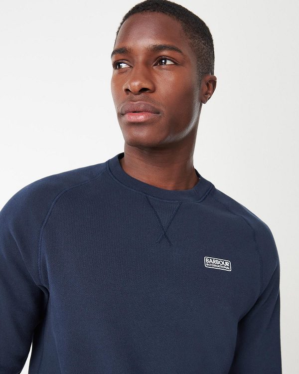 Barbour Essential Crew Sweat Mørkegrå | BABO88434