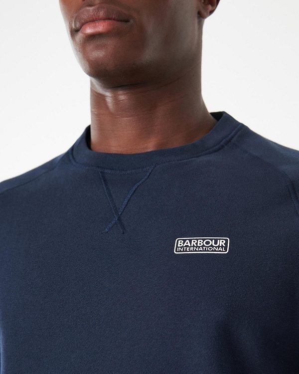 Barbour Essential Crew Sweat Mørkegrå | BABO88434